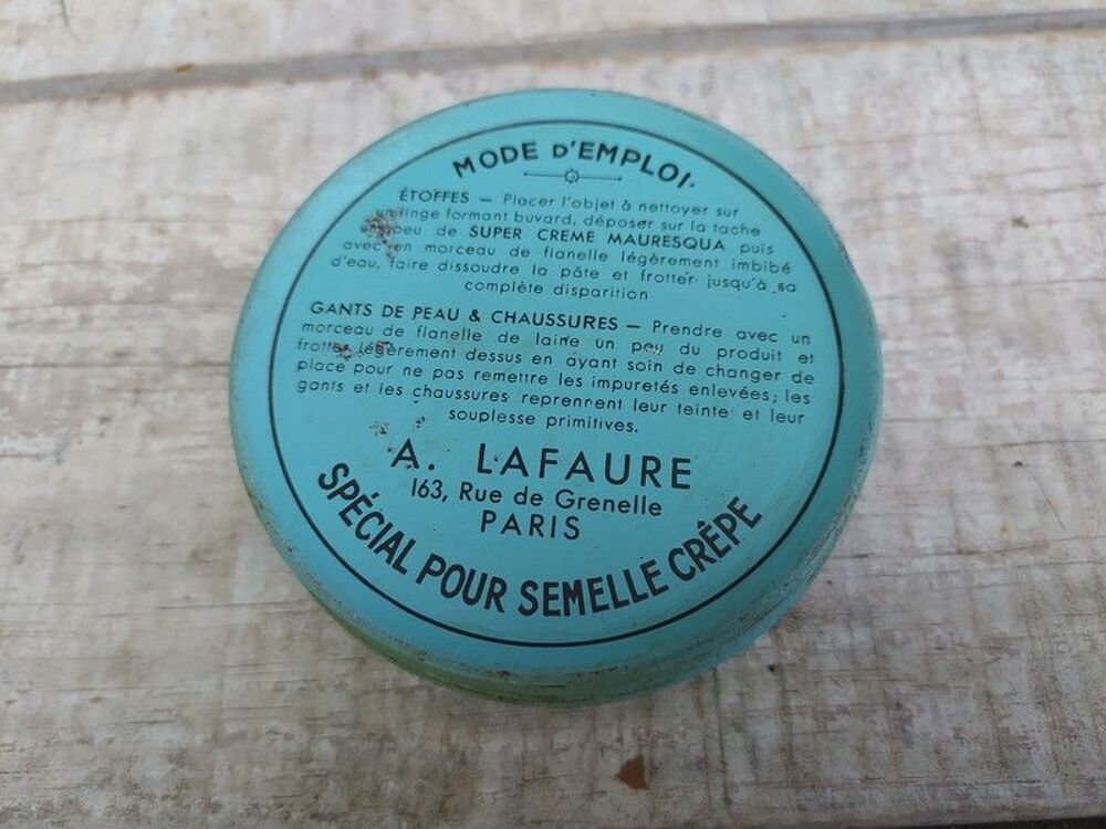 Ancienne Boite Cirage Super Cr&egrave;me Mauresqua 