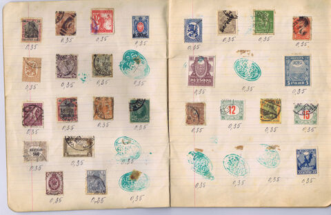 Lot de timbres de tous les pays de 1860 à 1920 Charleville-Mézières (08)