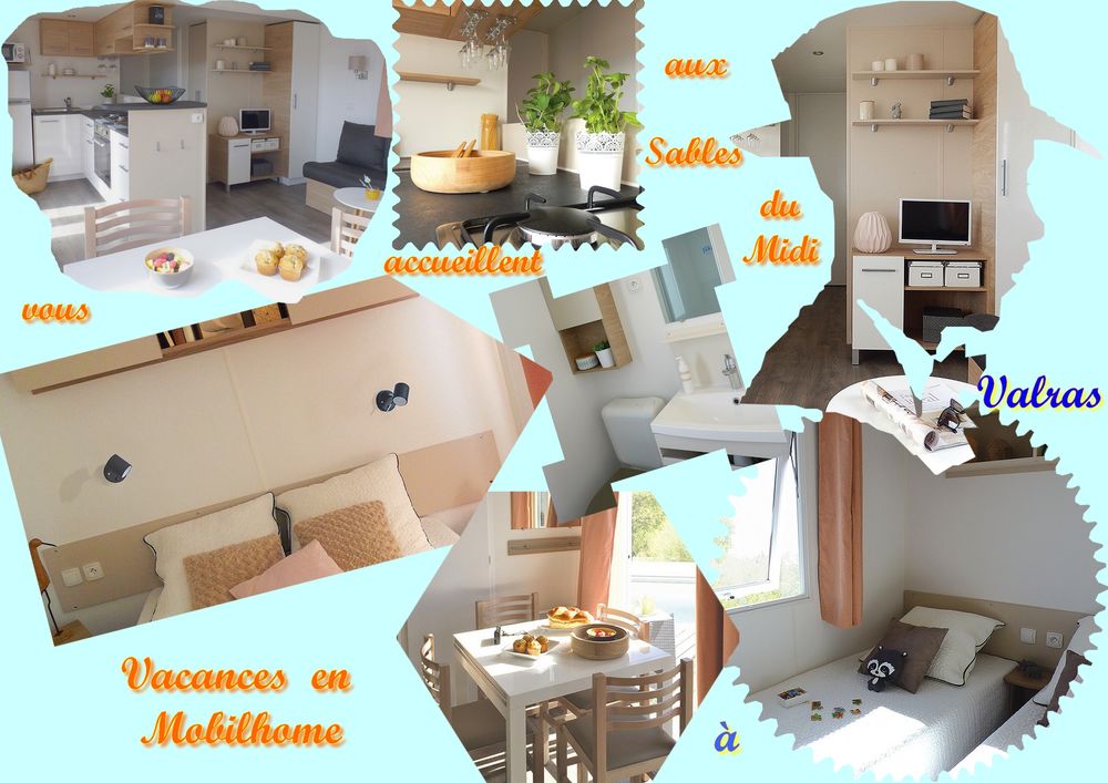   Mobilhome Valras  3CH 2SDB  Clim Terrasse Promo 15-29 Aout Languedoc-Roussillon, Sérignan (34410)