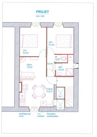  Appartement à vendre 3 pièces 43 m²