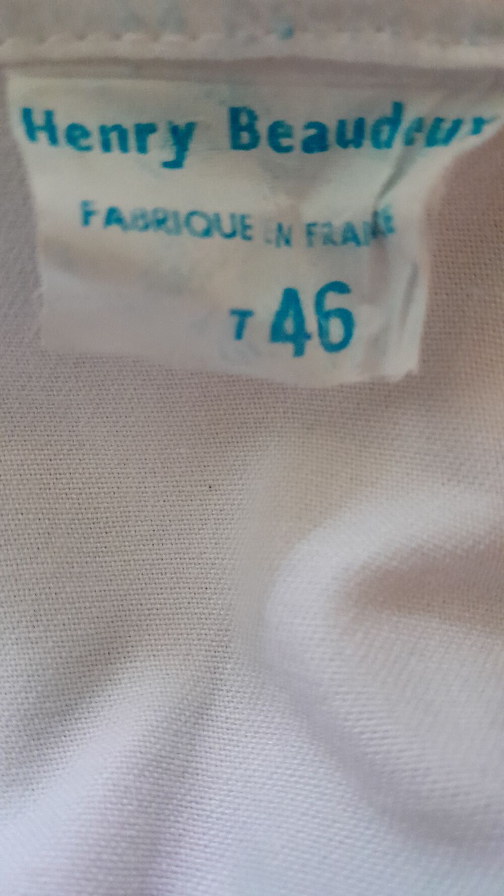 Combinaison de travail - Henry Beaudeux - T46 - blanc Vêtements