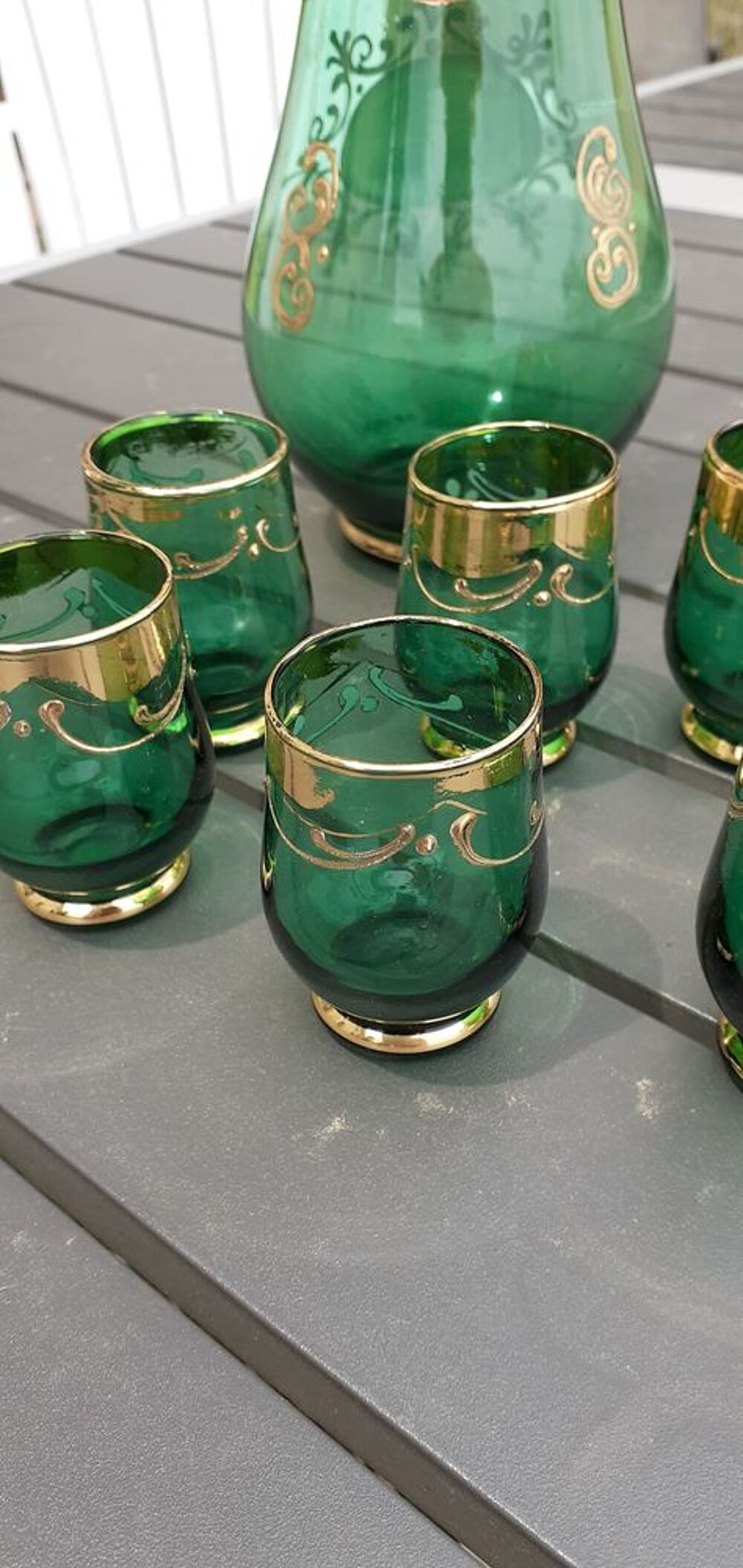 CARAFE PLUS VERRES LIQUEUR Décoration