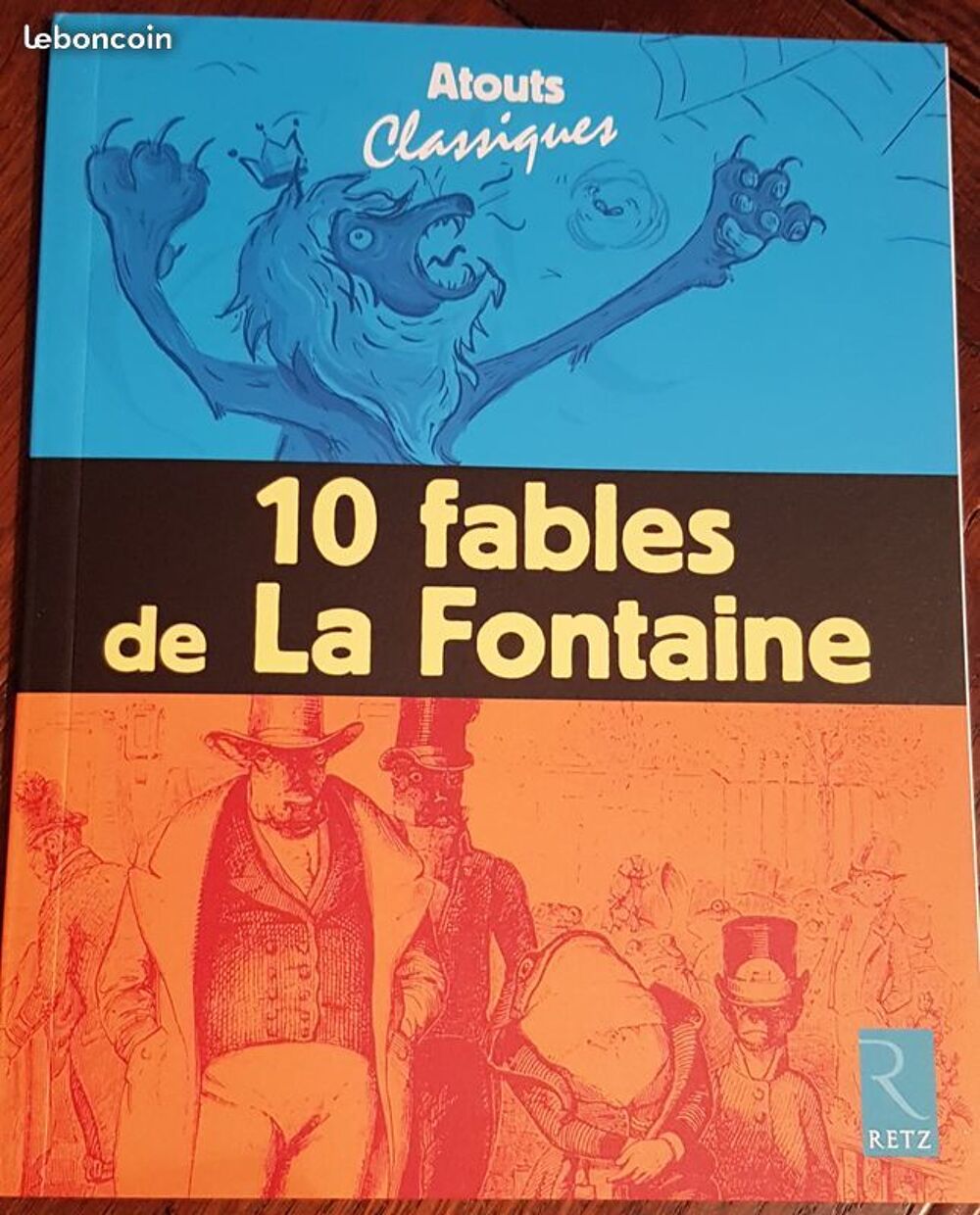 10 FABLES DE LA FONTAINE atouts classiques RETZ Livres et BD