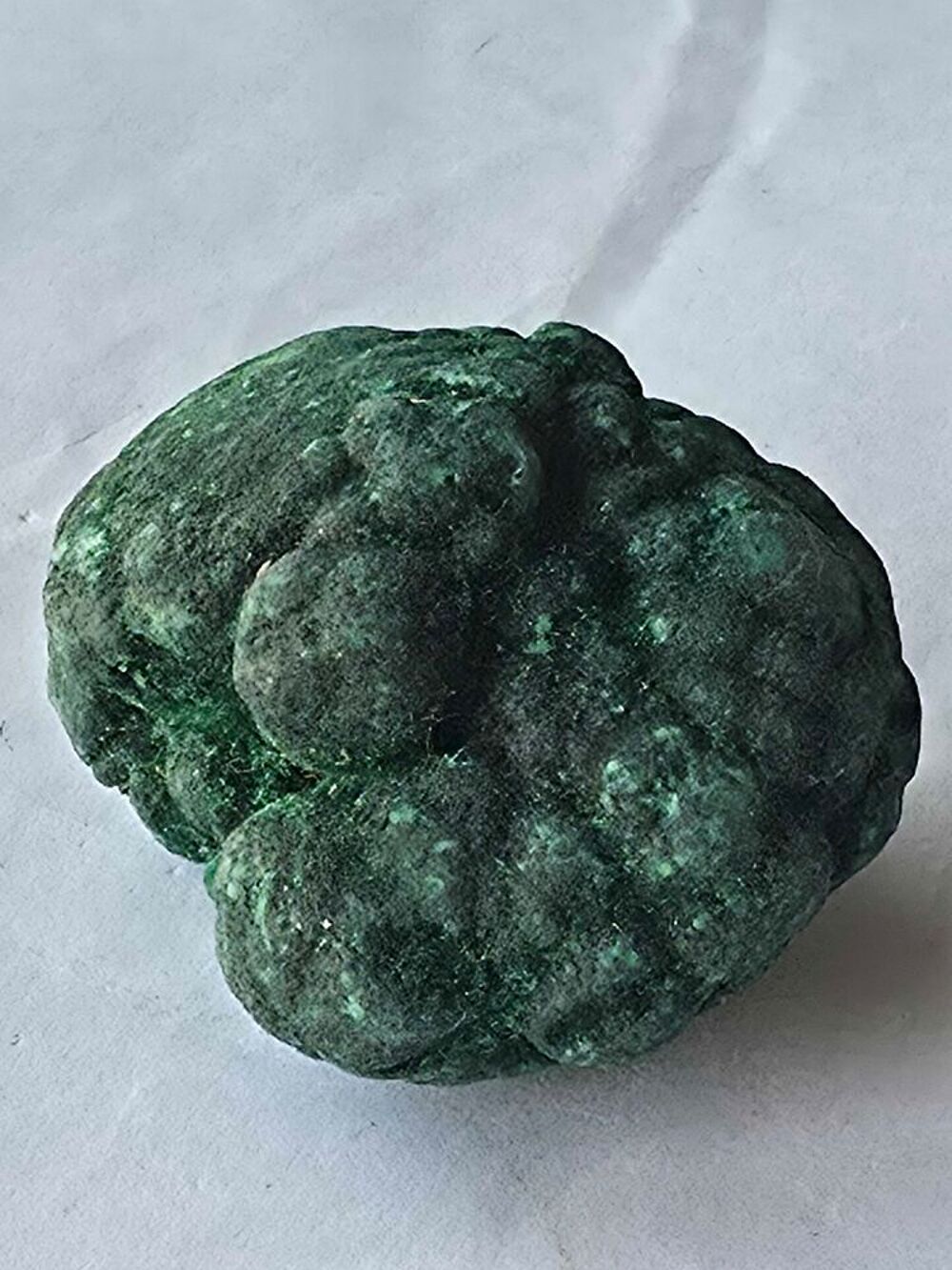 Min&eacute;ral Brut : Stalactite de Malachite Fibreuse Naturelle du Congo 