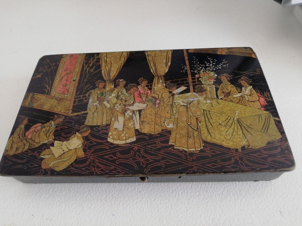 coffret bijoux d&eacute;cor japonnais peinture Décoration