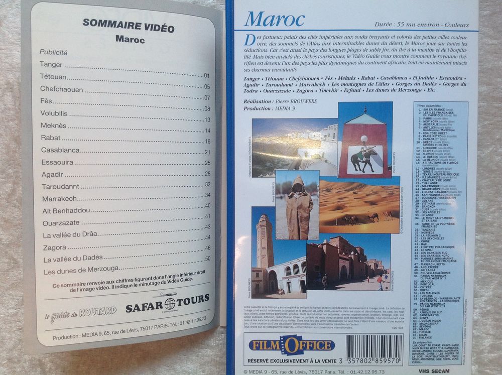MAROC LE ROYAUME DES LUMI&Egrave;RES K7 VID&Eacute;O Envoi Possible
DVD et blu-ray