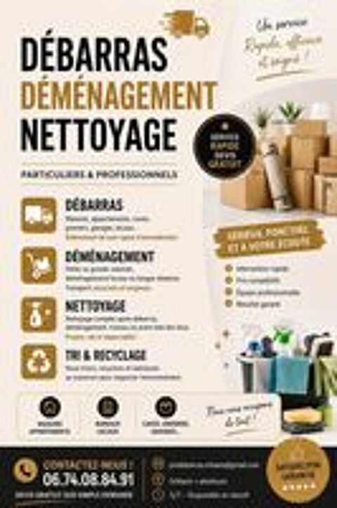   ðŸ DEBARRAS €¢ NETTOYAGE €¢ DEMENAGEMENT ðŸ§¹ 