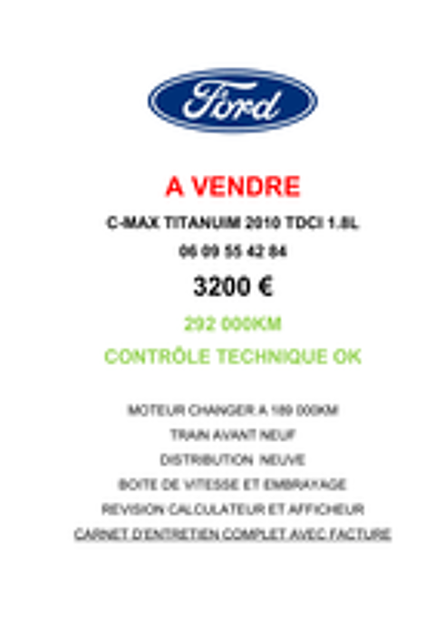 Annonce voiture Ford C-max 3200 