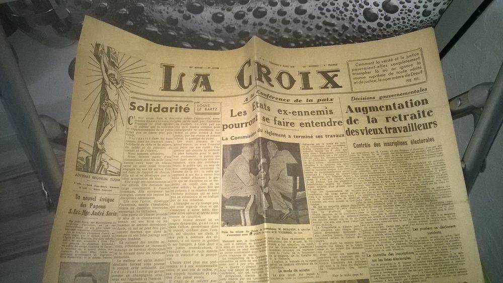 Coffret le journal de naissance 
9 aout 1946
