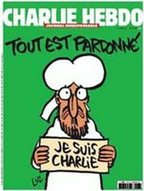 Revue Charlie hebdo n°1178 14 janvier 2015 Édition d'origine 50 Le Castellet (83)