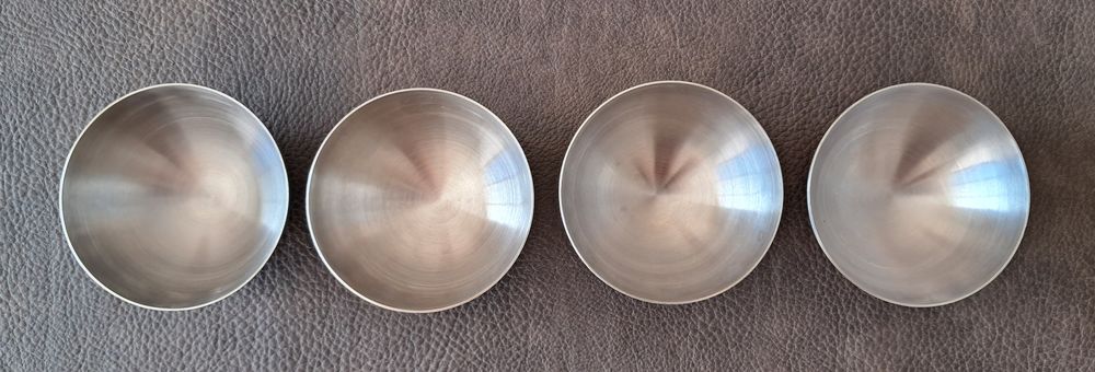 lot 4 demi sph&egrave;re calotte moule en inox cuisine p&acirc;tisserie Cuisine