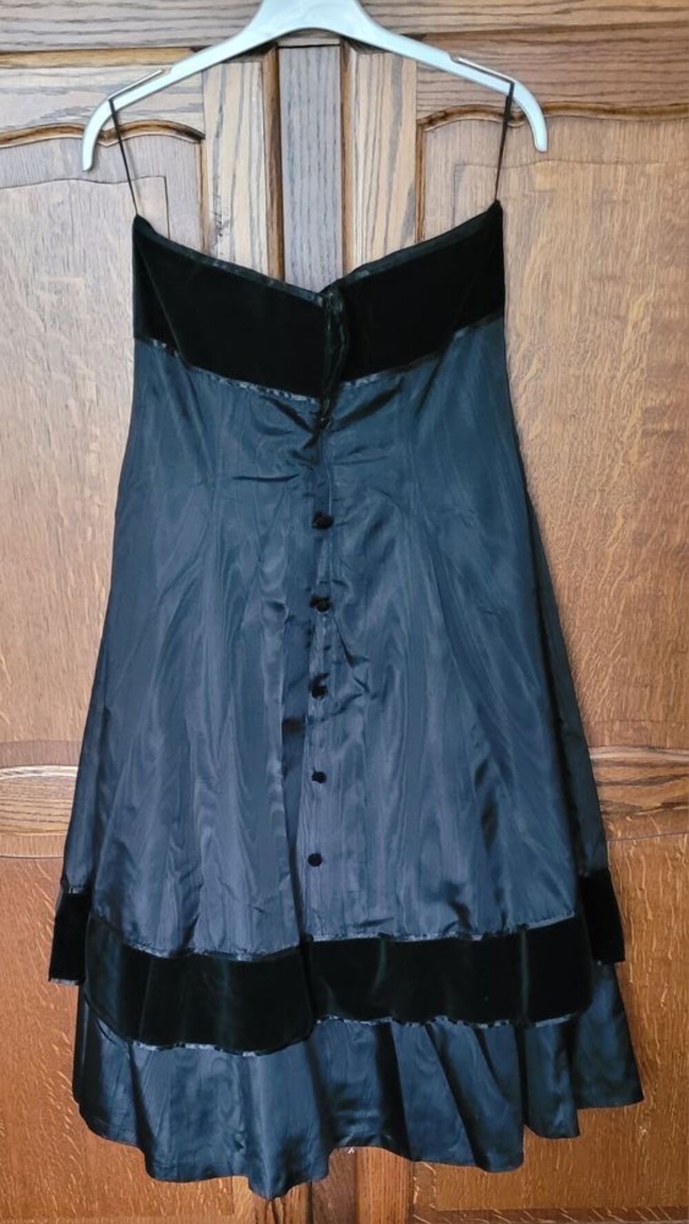 Robe de c&eacute;r&eacute;monie/ soir&eacute;e, noir -velours Vtements