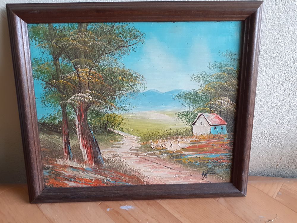 Un tableau d&eacute;cor campagnard. (161054) Décoration