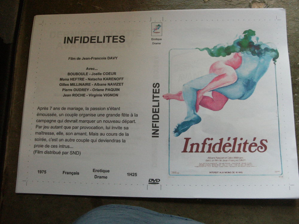 Film : " Infidelites " DVD et blu-ray