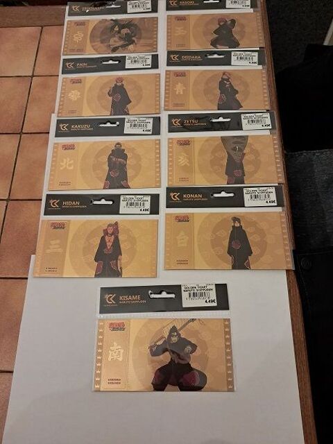 Gold ticket NARUTO billet or manga anime n�2 japon ninja goo 3 F�ves (57)