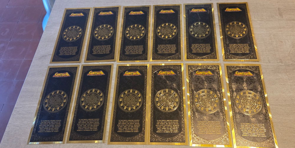 Lot de 12 chevaliers d'or, du manga Saint Seiya 
