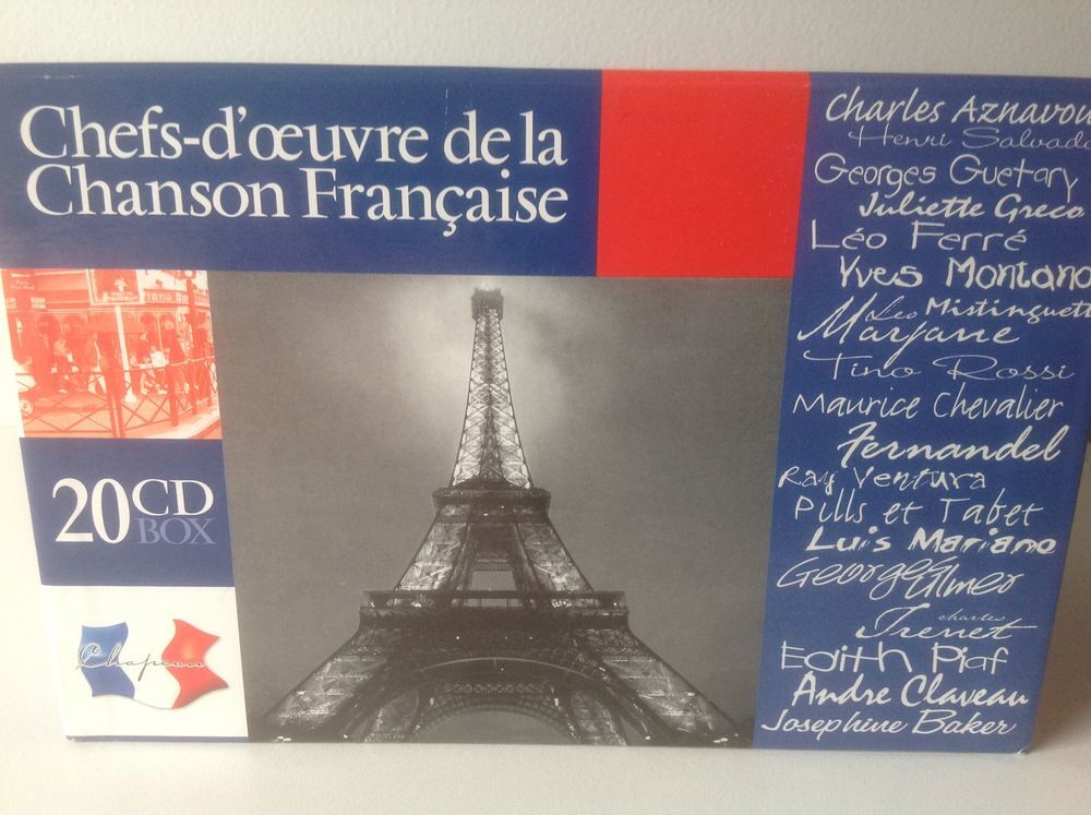 20 CDs Chefs-d'?uvre de la Chanson Fran&ccedil;aise CD et vinyles