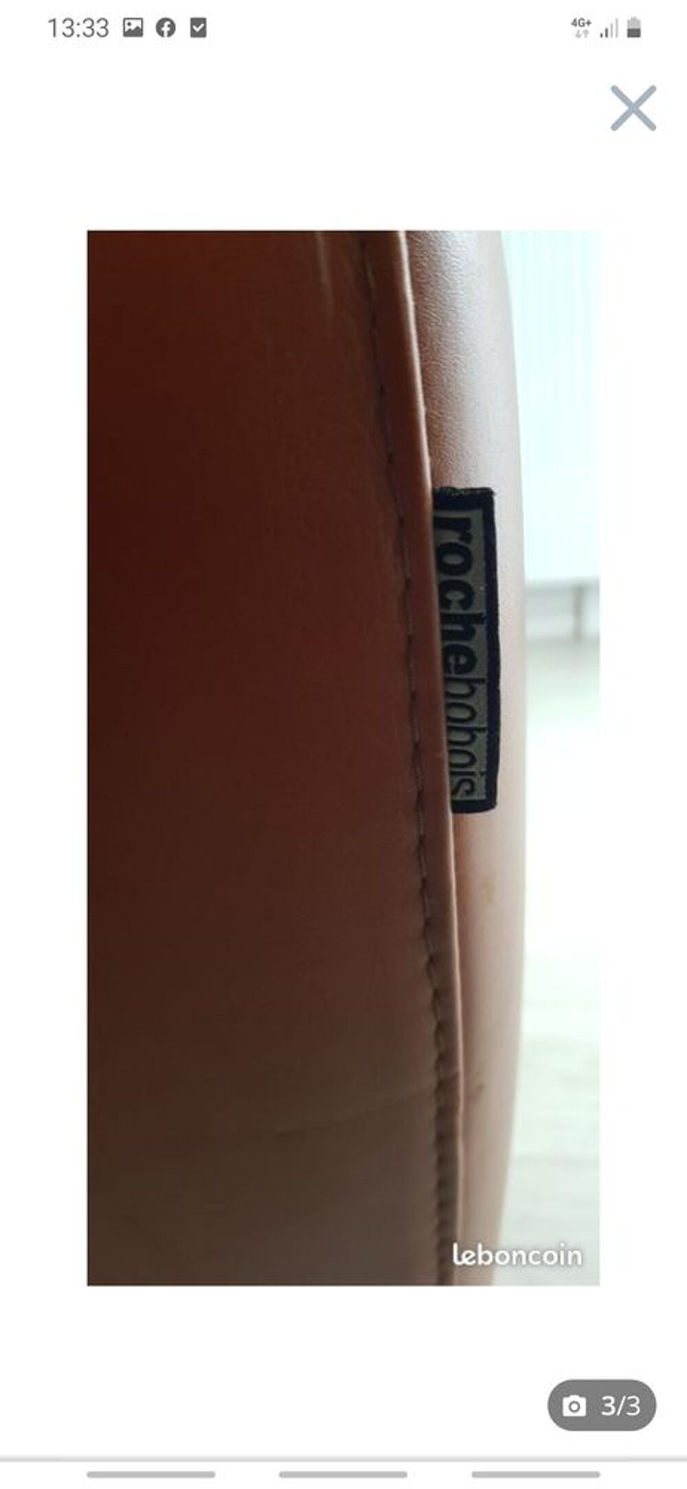 Fauteuil cuir Roche Bobois Meubles