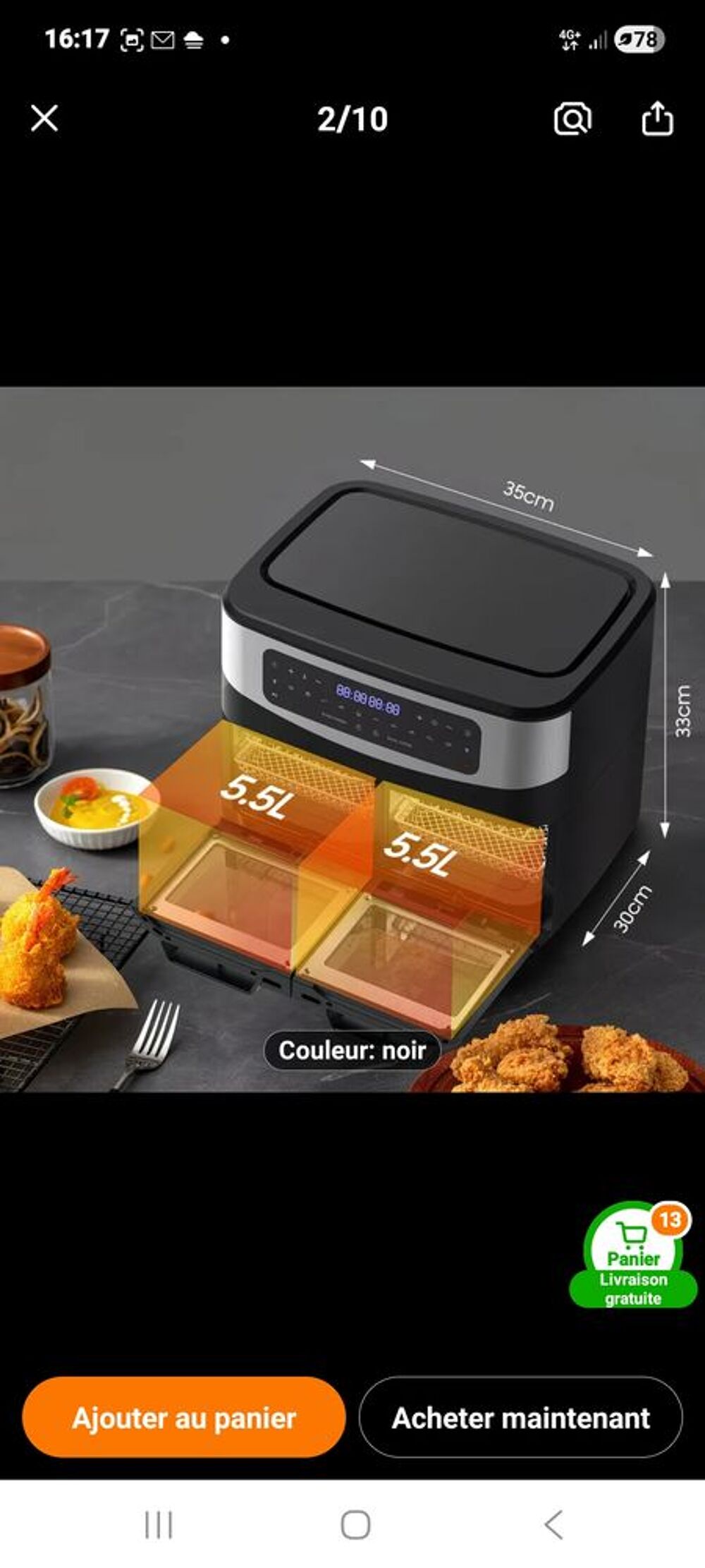 AIR FRAYER Electrom�nager