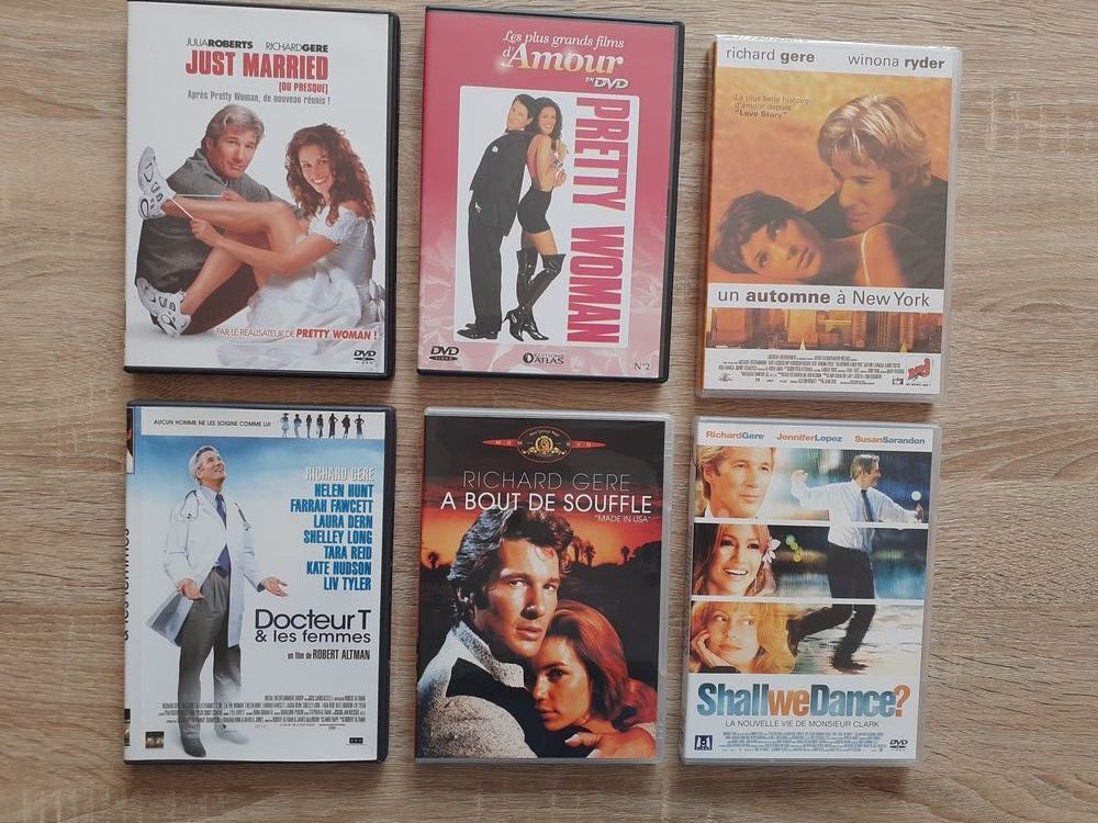DVD RICHARD GERE . DVD et blu-ray