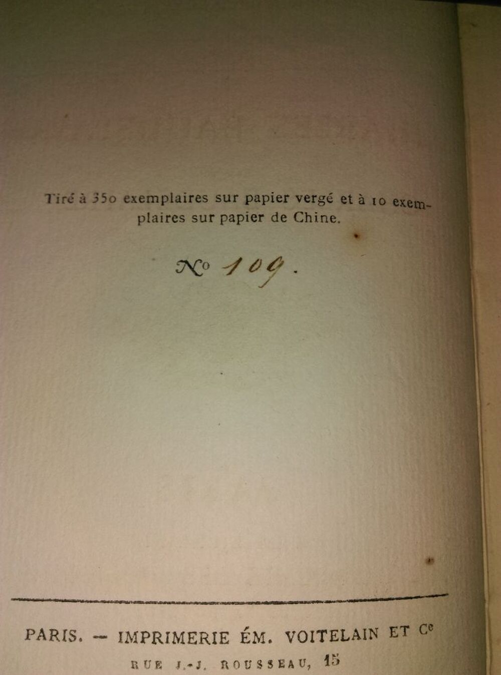 Rare ( Charles Baudelaire 1868 ) Livres et BD