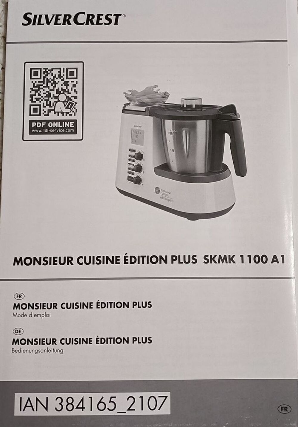 ROBOT CUISINE SILVERCREST Monsieur Cuisine &eacute;dition plus Electroménager