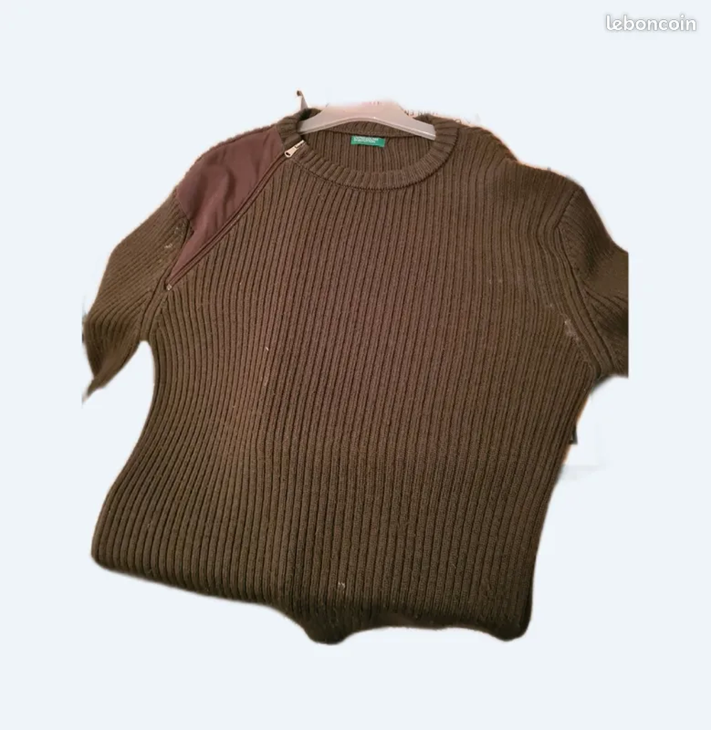 Pull Benetton marron tr&egrave;s bon &eacute;tat - taille L Vêtements