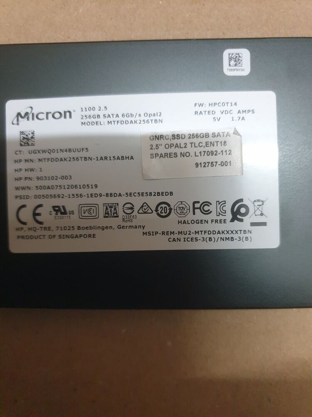 Lot de disques durs portables &agrave; r&eacute;parer Matériel informatique