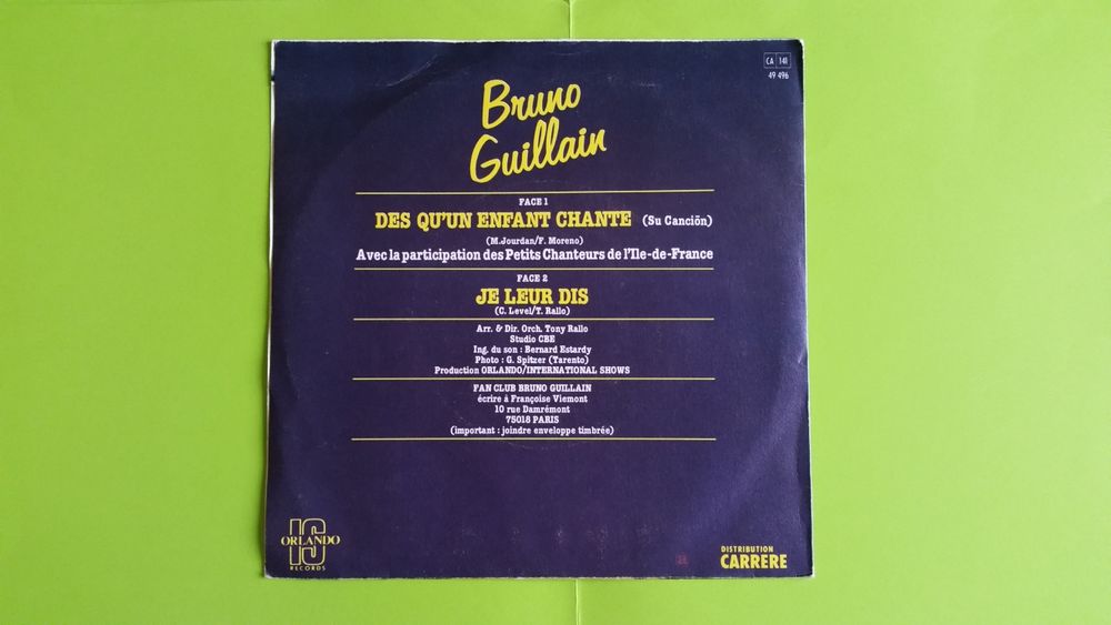 BRUNO GUILLAIN CD et vinyles