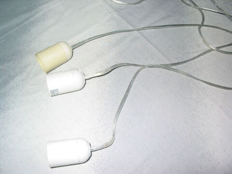 LOT DE 3 DOUILLES + CABLE DE 1 METRE LUSTRE  5 Marseille 13 (13)