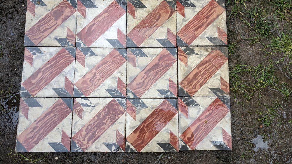 ancien carrelage ciment Bricolage