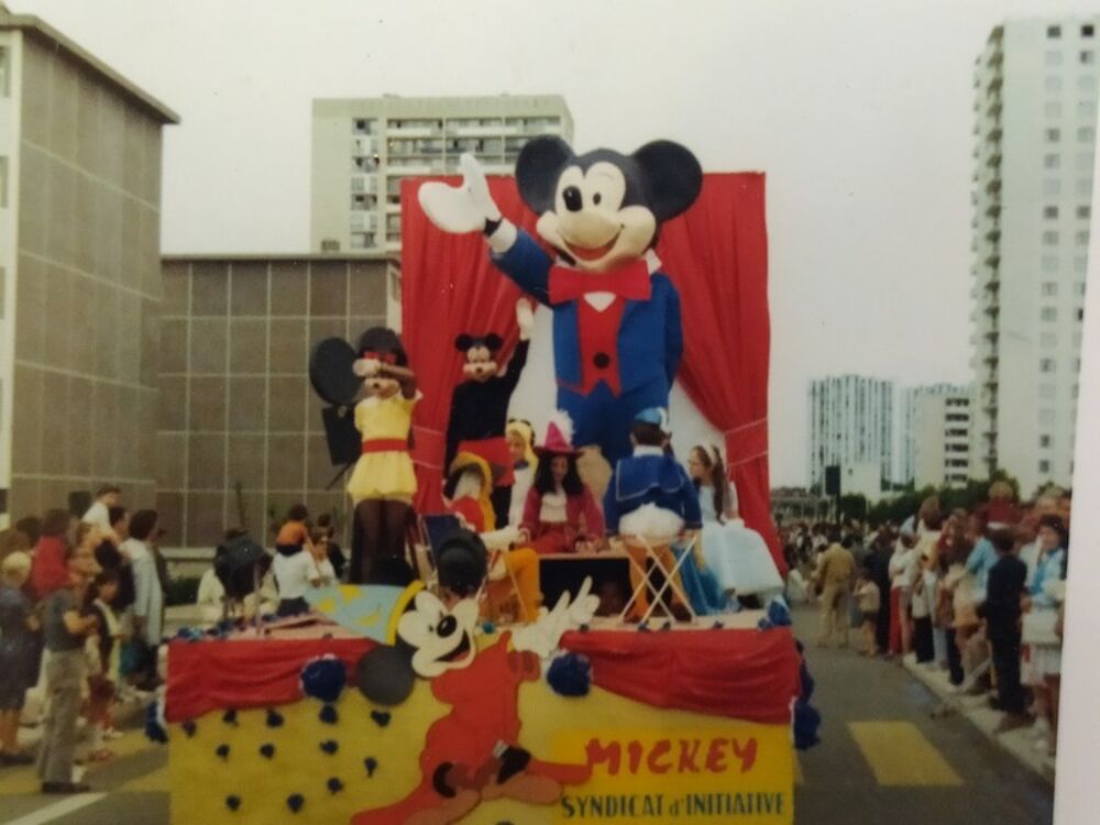 Ancienne Photographie Kodak Char Mickey Walt Disney Vintage 