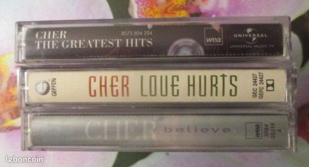 Cassettes audio CHER CD et vinyles