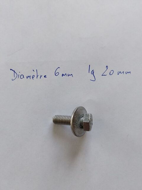 Vis INOX avec rondelle intégrée, diamètre 6mm, long 20mm 0 Harskirchen (67)