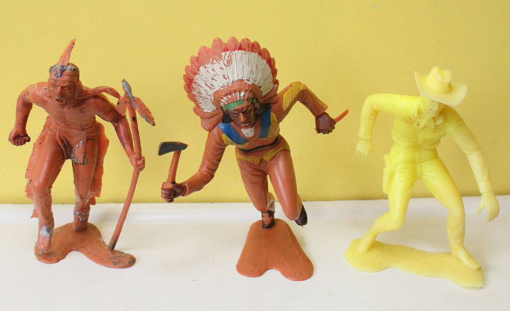 Figurines MARX Toys Cowboy et indiens 1964
grande taille
Jeux / jouets