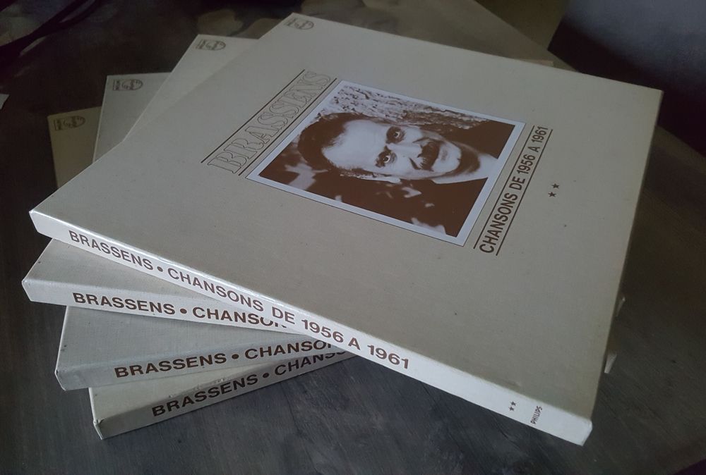 Georges Brassens - 1956 - 1976 - 4 coffrets de 3 vinyles CD et vinyles