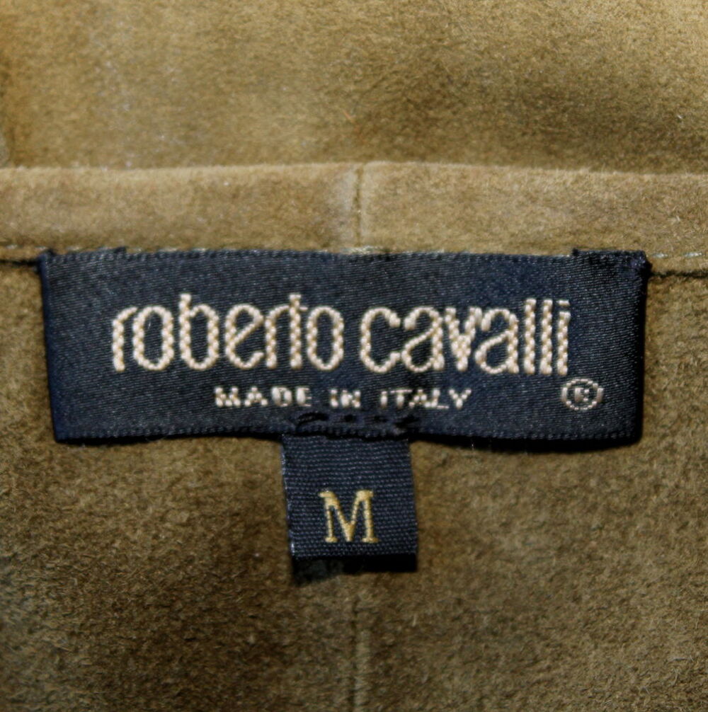 Top veau velours kaki ROBERTO CAVALLI T.38 Fr Vtements