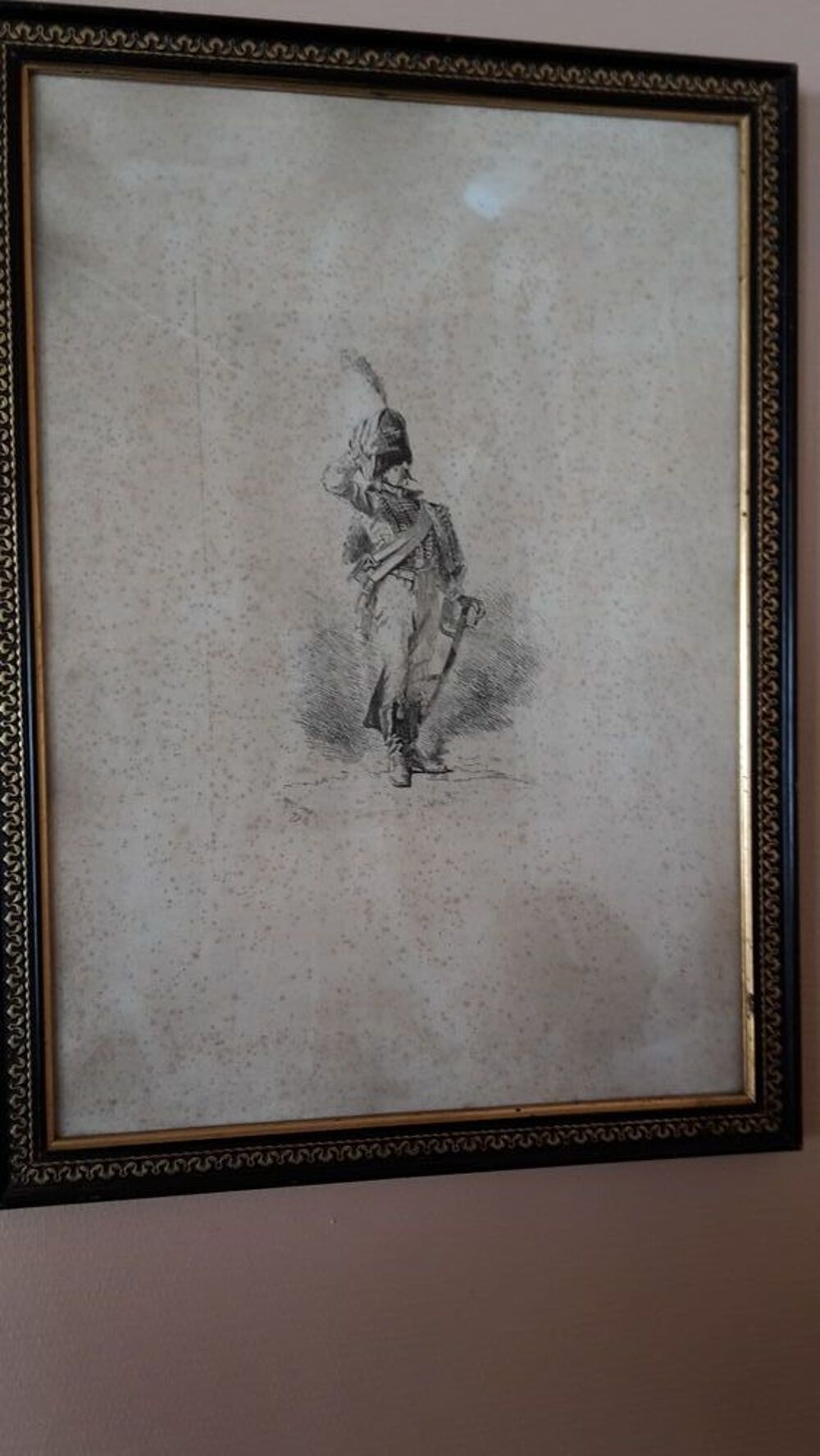 Tableau ORIGINAL Sign&eacute; de Armand DUMARESQ 1879 Décoration