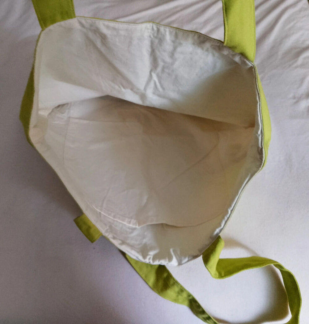 Grand sac en tissu 3 couleurs fait main Maroquinerie