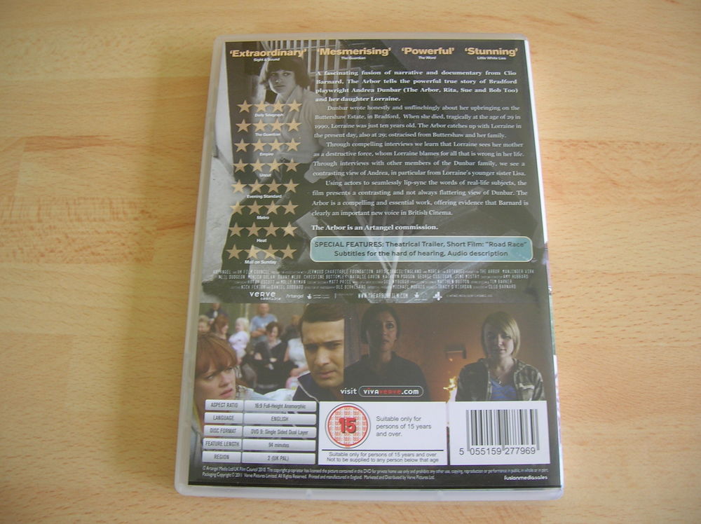 DVD THE ARBOR DVD et blu-ray