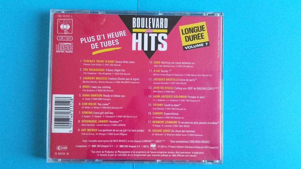 BOULEVARD DES HITS * CD CD et vinyles