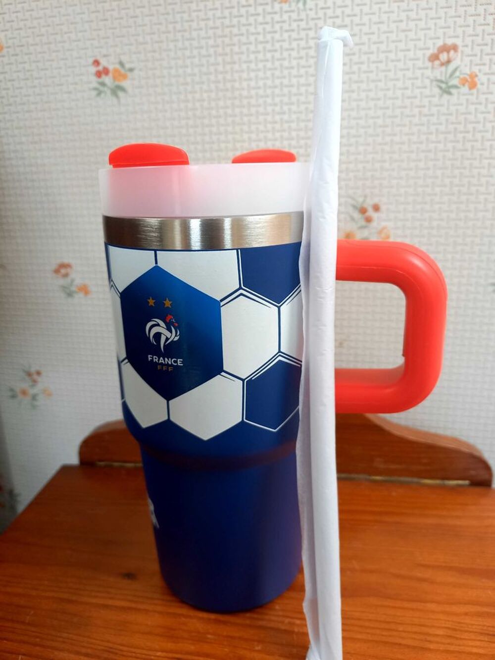 Mug isotherme aux couleurs de l'Equipe de France 