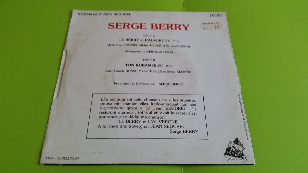 SERGE BERRY CD et vinyles