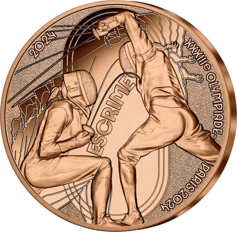 Collection de 1/4e -JO 2024 - Sports Escrime 10 Dourdan (91)