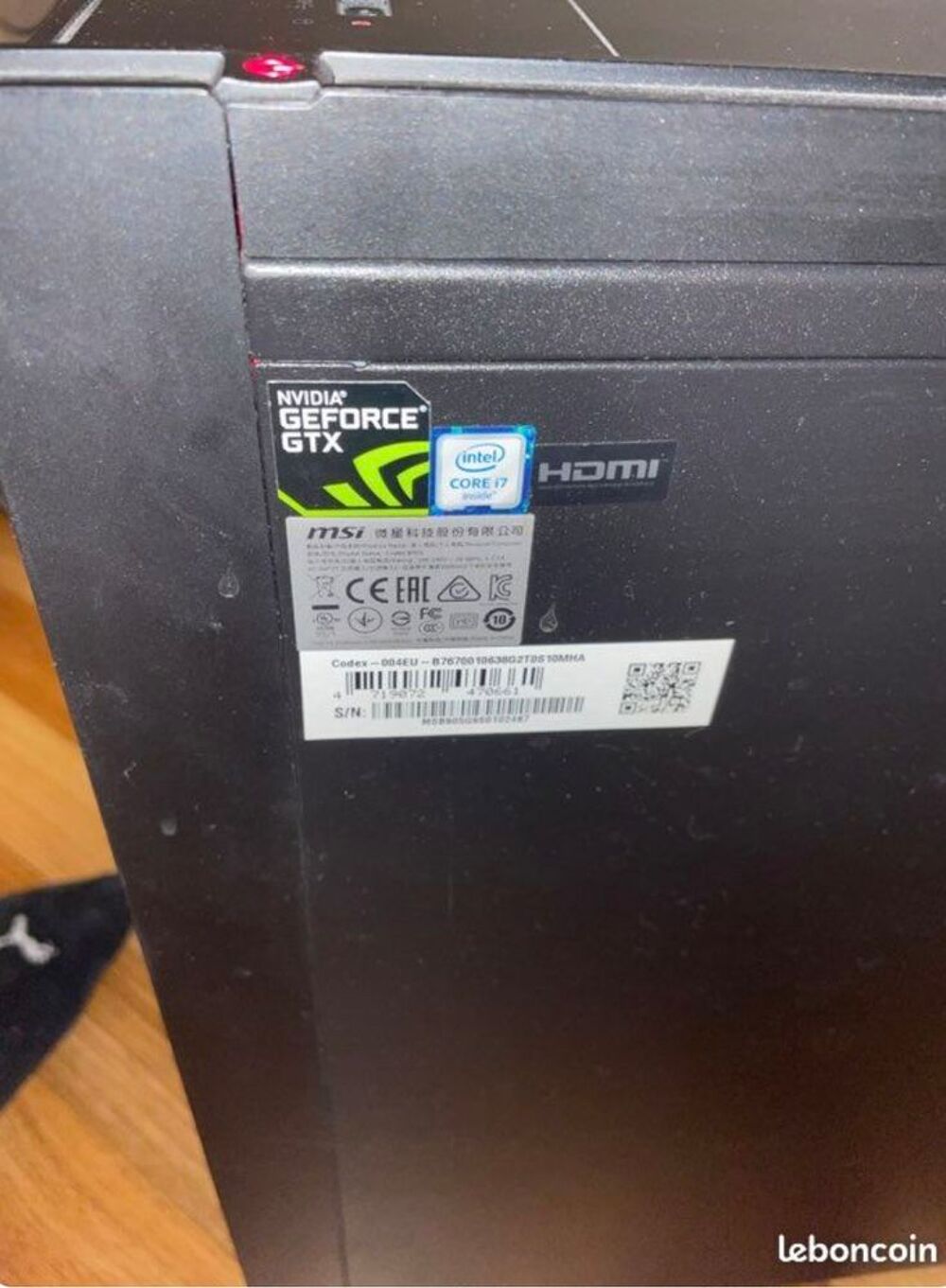 Pc gamer msi codex-004eu ( prix n&eacute;gociable ) Matériel informatique