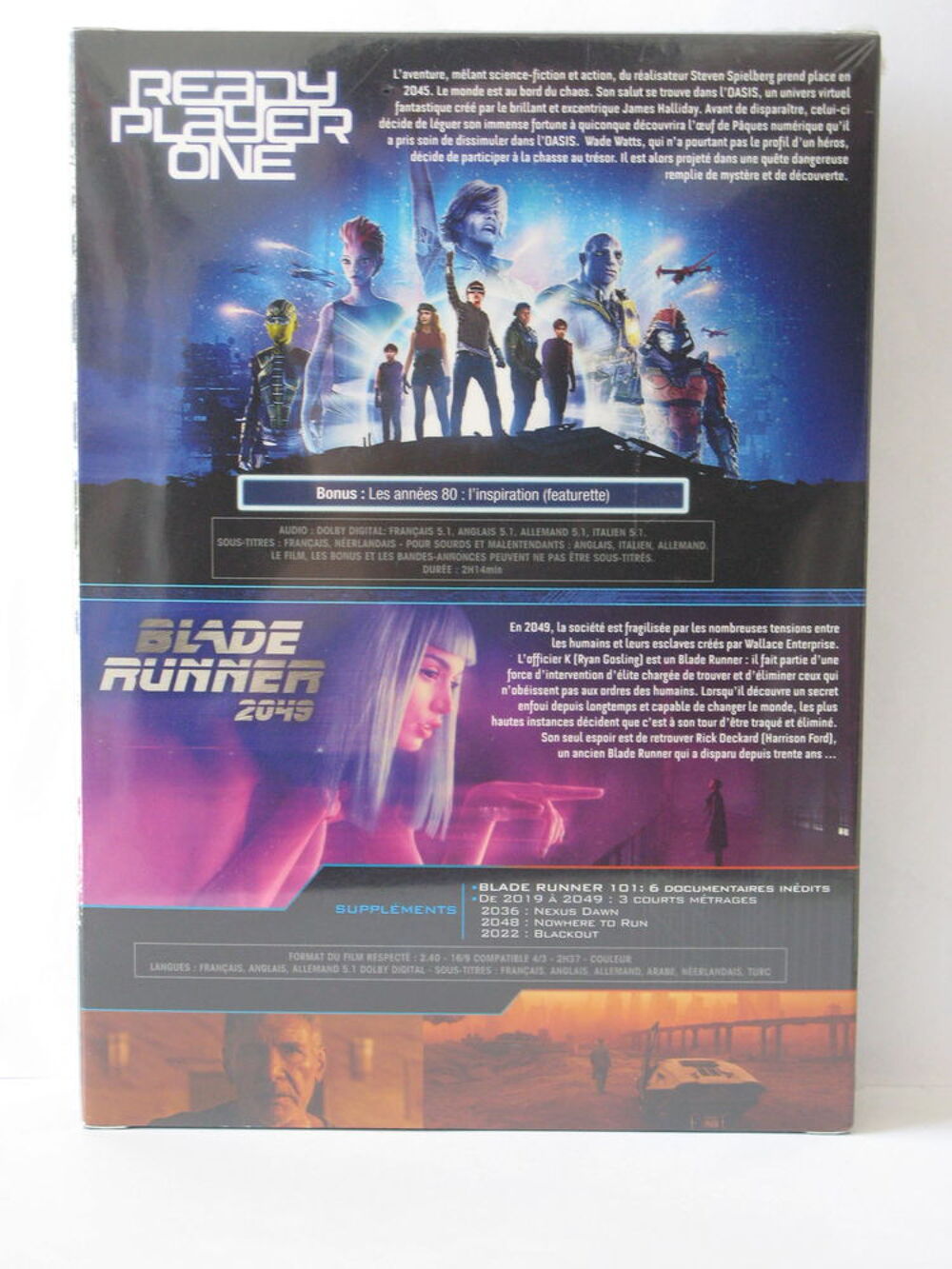 Ready player One et Blade Runer 2045 DVD et blu-ray