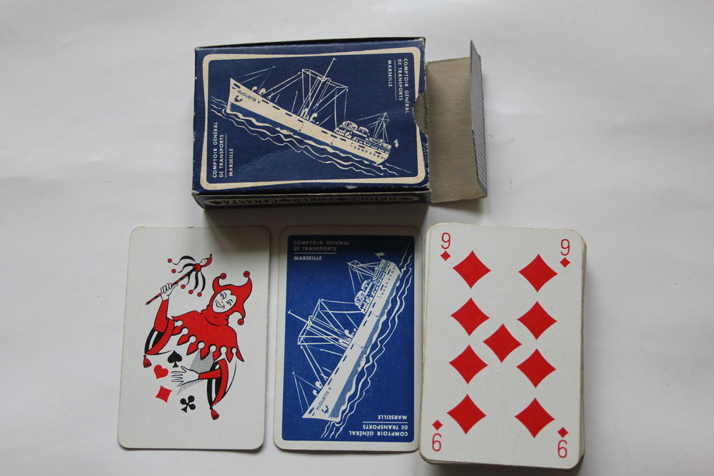 MESSAGERIES MARITIMES MARSEILLE jeu de cartes
