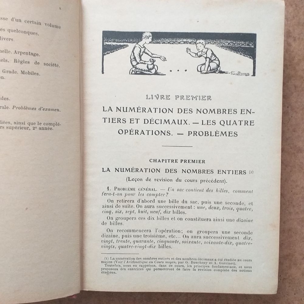 Programme de 1923 L'arithm&eacute;tique au certificat d'&eacute;tudes primaires et au cours sup&eacute;rieur - classe de septi&egrave;me Livres et BD
