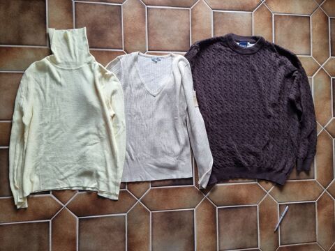 Lot de 3 pulls dor�, jaune et marron pour femme taille S 2 Vulbens (74)