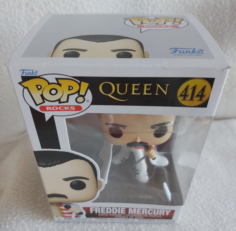 Freddie Mercury Pop 414 Boite D' Origine 2024 Hauteur 9,5 cm 